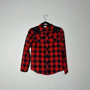 girls xhilaration black/red shirt size XL 14/16